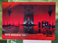 2018 Topps Star Wars: The Last Jedi Series II Red /199 Snoke's Throne Room #17