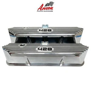 Ford FE 428 Tall Valve Covers Polished - Die-Cast Aluminum - Ansen USA - Picture 1 of 6