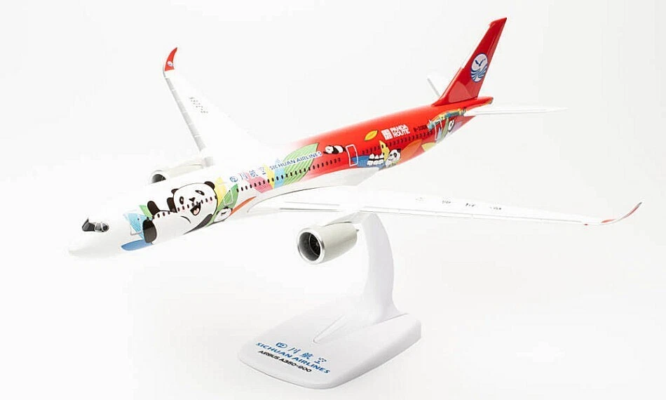 AIRBUS A350-900 SICHUAN AIRLINES PANDA ROUTE 1:200 - Immagine 1 di 1