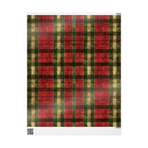 Green Plaid Christmas Plaid Option 18 Wrapping Papers - Picture 1 of 37