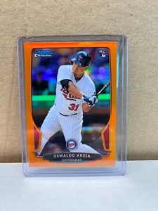 2013 Bowman Draft Chrome Orange Refractor #18 Oswaldo Arcia Twins Rookie RC /25 - Picture 1 of 2