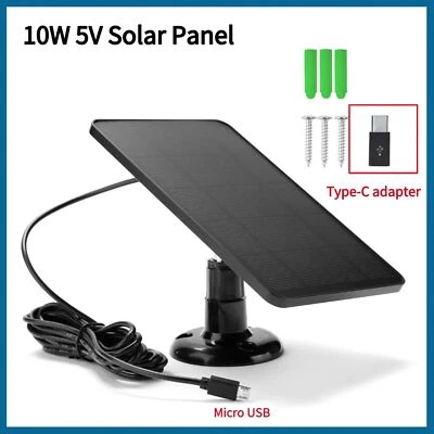 SSF24 Solarpanel 10W 5V 2in1 Micro USB+Typ-C Outdoor Solarzellen Ladegerät