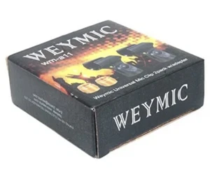 12 Total Weymic Stands Black Universal Microphone Clip Holders with 5/8" - Picture 1 of 3
