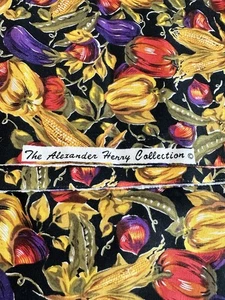 Alexander Henry Fall Thanksgiving Harvest  Cotton Fabric 2  3/4 yards. - Picture 1 of 3