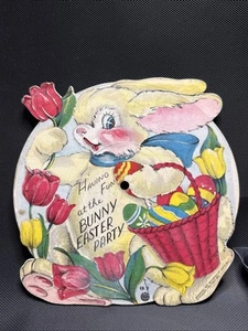 1948 Flexi Disc VOCO Record Having Fun At The Bunny Easter Party Toby Deane - Picture 1 of 5