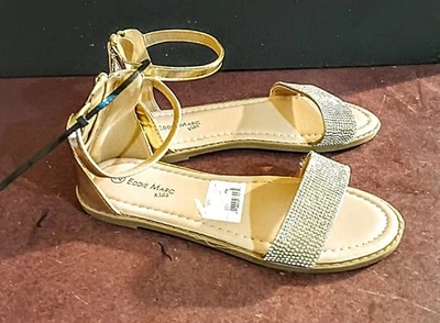 Sandalias brillantes Eddie Marc para niñas talla 2 Foto 1 de 4