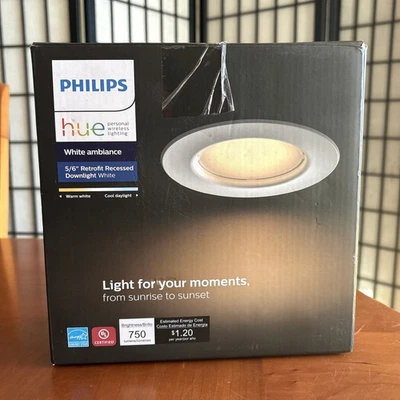 Philips Hue White Ambiance 5/6" Retrofit Recessed Downlight  - Image 1 of 4