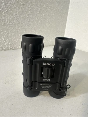 Tasco 10x25mm Binoculars Fully Coated Optics 288. Ft At 1000 Yards - Image 1 of 4
