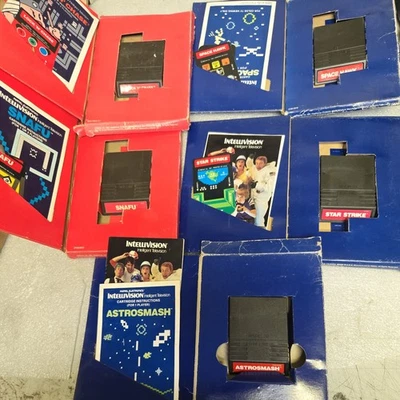 Lot (5) Intellivision Games W/Manuals. Free Shipping  - Image 1 of 4