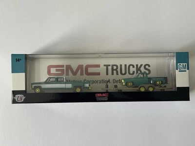 M2 Machines Chase Hauler 1973 GMC Sierra 3500 & 1976 GMC Sierra Grande 15 Custom - Image 1 of 4