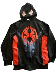 Size Large Kids Spiderman Hoodie Jacket Boys Girl Zip Costume Miles Morales Mask - Picture 1 of 4