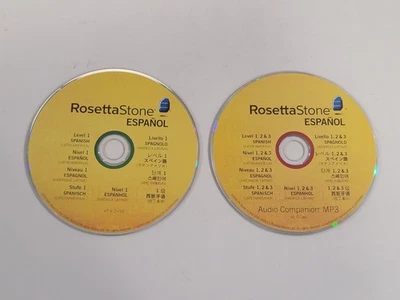 2 Rosetta Stone Spanish Language MP3 & CD - 2 Discs, Discs Only, Levels 1, 2, 3 - Image 1 of 4