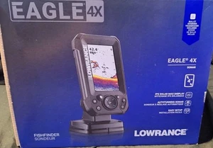 Lowrance Eagle 4X Fishfinder/ Sonar With Bullet T/M Transducer - Foto 1 di 7