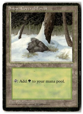 MTG Snow-Covered Forest - Ice Age Heavily Played English Playset (x4) - Image 1 of 4