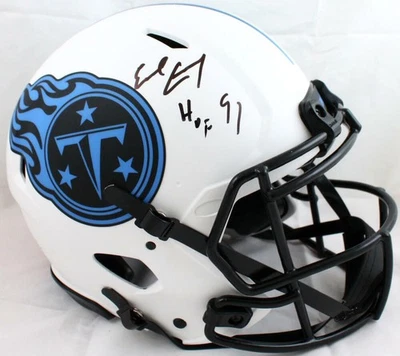Earl Campbell Autographed Titans Lunar Speed Authentic Helmet w/HOF-JSA W *Black - Image 1 of 4