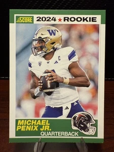 Michael Penix Jr. Anniversary Rookie Card-2024 Panini Score Atlanta Falcons RC - Bild 1 von 2
