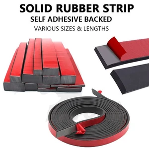 Tira de goma maciza autoadhesiva con respaldo rollo de cinta adhesiva almohadillas de sellado varios tamaños - Imagen 1 de 12