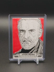 2024 Topps Star Wars Masterwork Count Dooku Sketch By James O’Riley - Picture 1 of 3