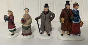 Dept 56 Chelsea Lane Shoppers Heritage Village Collection Set Of Four 5816-5 D2 - Picture 1 of 5