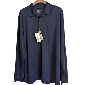 Core365 Mens Navy Shirt XL/TG Long Sleeve Dri-fit UV Protection 88192 New - Picture 1 of 10