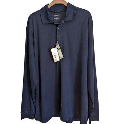Core365 Mens Navy Shirt XL/TG Long Sleeve Dri-fit UV Protection 88192 New - Image 1 of 4