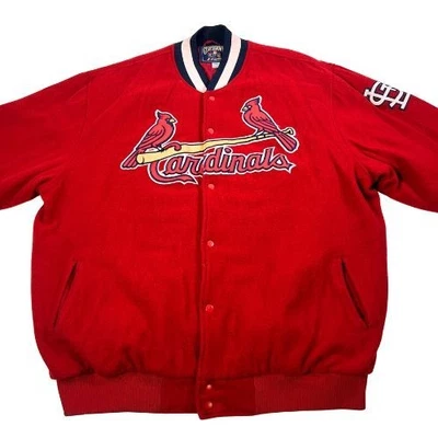 Vintage St Louis Cardinals Jacket Mens 3XL Red Wool Cooperstown Collection MLB - Image 1 of 4