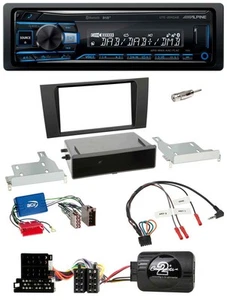Alpine USB Bluetooth DAB Lenkrad Autoradio für Audi A4 B5 1999-2001 Aktivsystem - Bild 1 von 12
