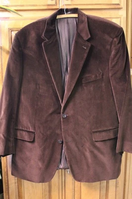 Ralph Luaren para dillards terciopelo marrón 48R Foto 1 de 4