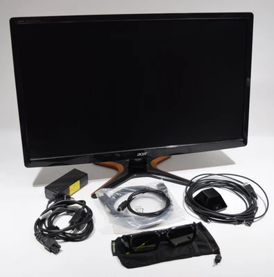 Acer GN246HL 24 inch LED 1920x1080 144Hz 1ms Gaming Monitor W/3d Vision Bundle - Image 1 of 4