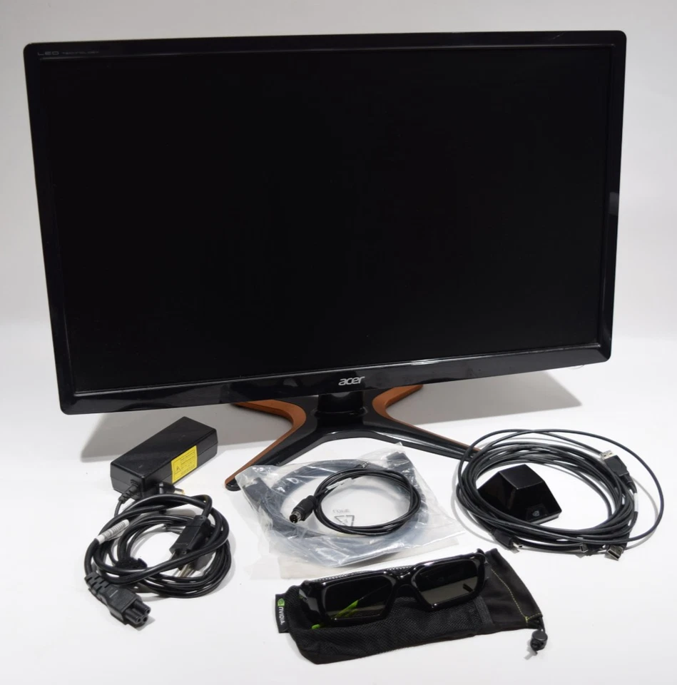 Acer GN246HL 24 inch LED 1920x1080 144Hz 1ms Gaming Monitor W/3d Vision Bundle - Image 1 of 4