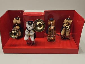 Vintage Mr. Christmas Caroling Bear Brass Band New In Box. Holiday Sway Dancing - Picture 1 of 17
