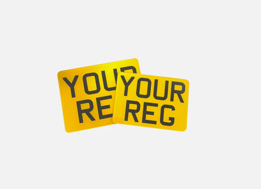 Placa de matrícula de moto | 7x5 | 8x6 | 9x3 | 6x4 | Mostrar placas de bicicleta Foto 1 de 1