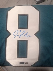 Joe Pavelski Autographed Adidas Vintage Throwback Teal Sam Jose Sharks Jersey - Picture 1 of 2