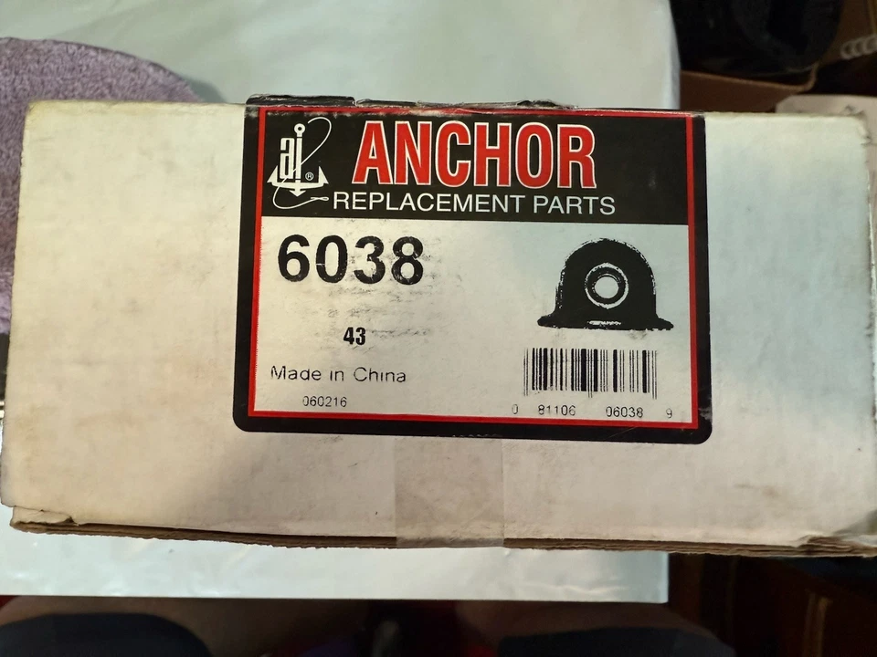 Центральный опорный подшипник приводного вала Anchor 6038 для привода новый из старых запасов - Изображение 1 из 3