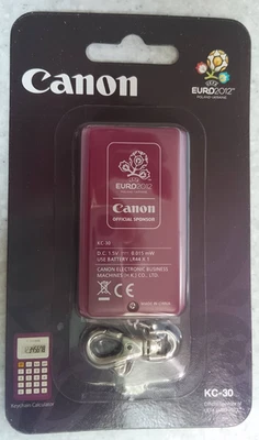 Collectible Official Euro 2012 Logo Calculator Canon KC-30 in Original Box - Image 1 of 2