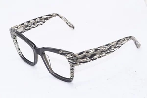 NEW L.A.M.B. LAMB LA037 B.42 BLACK TAN PRINT AUTHENTIC FRAMES EYEGLASSES 52-18 - Picture 1 of 4