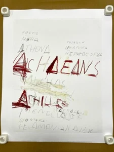 Cy Twombly Modern Kunstdruck Poster 1978 660 × 544 mm Made In USA selten NEU unbenutzt - Bild 1 von 4