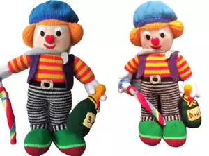 Oversized Vintage CLOWN DOLL 24" Red Hair, Clothes, Accessories UNIQUE Toddler - Picture 1 of 9