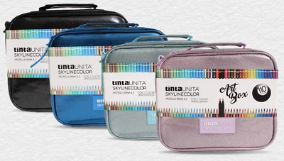 ASTUCCIO 110 pastelli Art Box tintaUNITA - Colori Glitter: Nero o Blu - Immagine 1 di 4