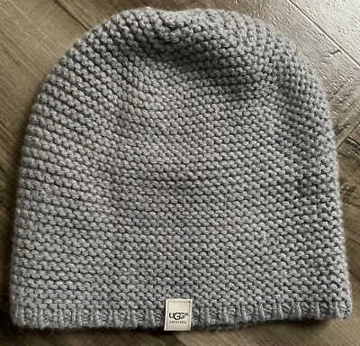 Unisex Adult UGG Knit Beanie Winter Hat Gray One Size - Imagem 1 de 4