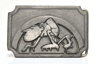 VINTAGE RETRO TRACK RUNNER GET ON TRACK WITH RAYE BELT BUCKLE - Picture 1 of 4