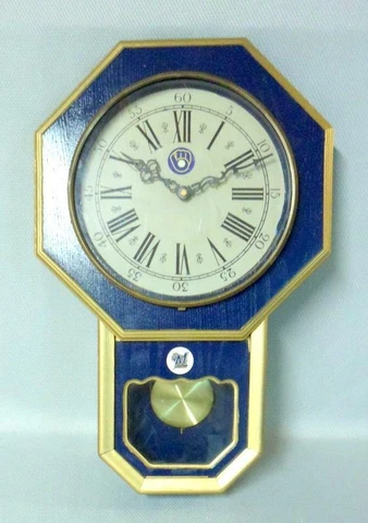 Milwaukee Brewers Antique Style School House Wall Clock Cover