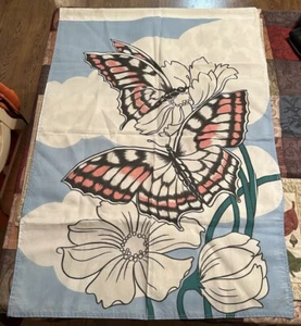 Hibiscus Flower & Butterfly Garden Banner 29"x41" - Picture 1 of 5