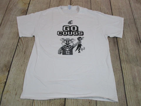 Washington State WSU Cougars Go Cougs Oregon Duck Hunt White T-Shirt Mens Medium Cover