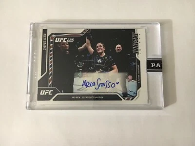 2023 PANINI UFC INSTANT #28 ALEXA GRASSO AND NEW.. FLYWEIGHT CHAMP RWB AUTO 8/10 - Image 1 of 2