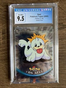 CGC 9.5 - Pokemon 2000 Topps TV Animation Series 2 #86 Seel Holo Foil
