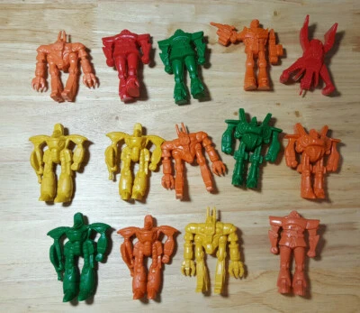Lot of 15 Vintage Larami Orguss Robot Mech 3" PVC Figures - Image 1 of 4