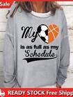 My Heart Is Full Soccer And Basketball Sweatshirt-011223-Grey-XL