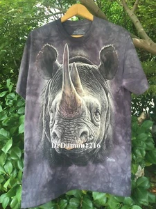 NEU The Mountain 3D Black Rhino Unisex Erwachsene & Kinder T-Shirt 100% Baumwolle - Bild 1 von 3