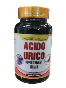 Acido Urico 90 Caps 100% Natural para eliminar el acido urico alto , alivia gota - Picture 1 of 4